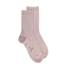 Calzini da donna in morbido cotone con bordo morbido - Beige