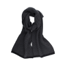 Sciarpa a quadri in 100% lana merino - Nero e grigio