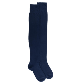 Maxi calze da donna in morbido cotone - Blu navy | Doré Doré