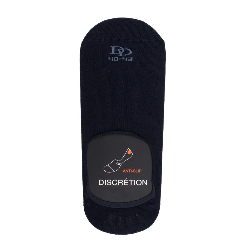 Calze invisibili da uomo in cotone egiziano - Blu navy scuro | Doré Doré