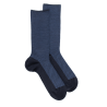 Calzini di lana geometrici - Blu navy