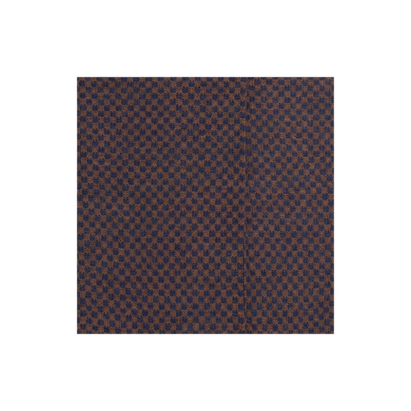Calzini di lana geometrici - Marrone e blu
