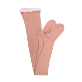 Collant da bambino in cotone effetto brillante - Rosa pralina | Doré Doré