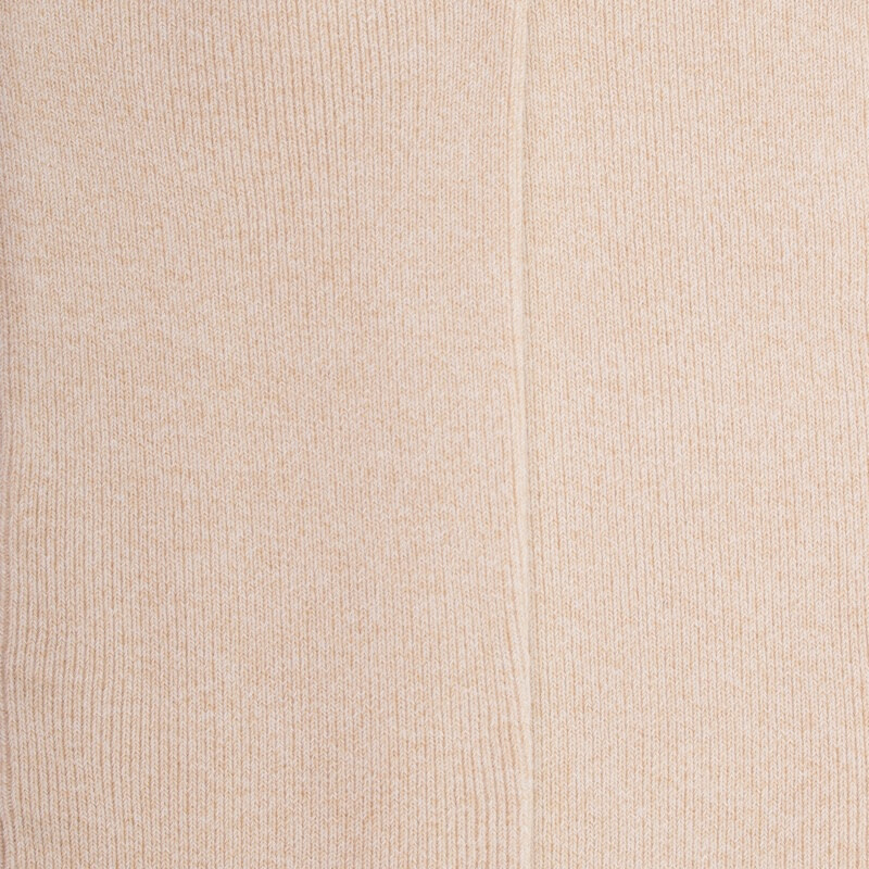 Calze da uomo a coste in cotone egiziano senza bordo elastico - Lino Beige | Doré Doré