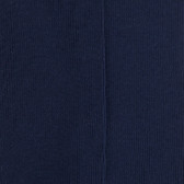 Calze da donna a coste in filo di Scozia senza bordo elastico - Blu marinaio | Doré Doré