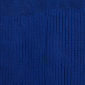 Calze lunghe da uomo a coste in 100% filo di Scozia - Blu | Doré Doré