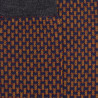 Chaussettes homme en laine à motif à trois couleurs - Bleu caban & gris étain | Doré Doré
