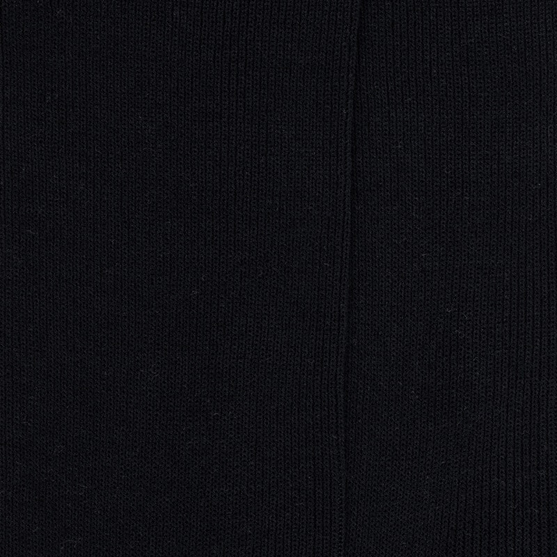 Calze nere senza bordo elasticizzato in filo di Scozia