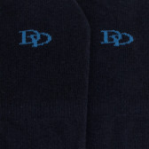 Calzini invisibili con striscia antiscivolo sul tallone - Blu navy