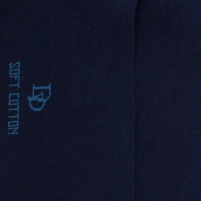 Calze da donna in cotone con bordo morbido - Blu navy | Doré Doré