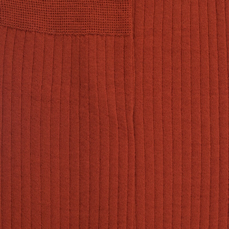 Calze di lusso da uomo in lana merino extra fine - Henné | Anglaise Doré Doré