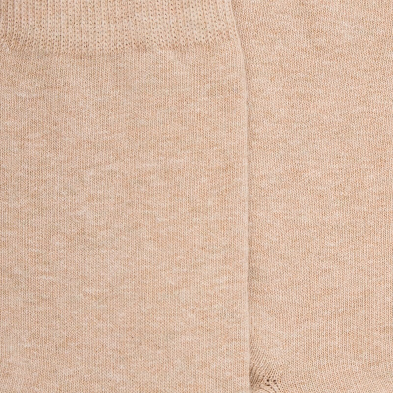 Calze corte da bambino in cotone tinta unita - Beige sabbia | Doré Doré