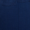 Calze lunghe da uomo a coste in 100% filo di Scozia tinta unita - Blu barca a vela | Doré Doré