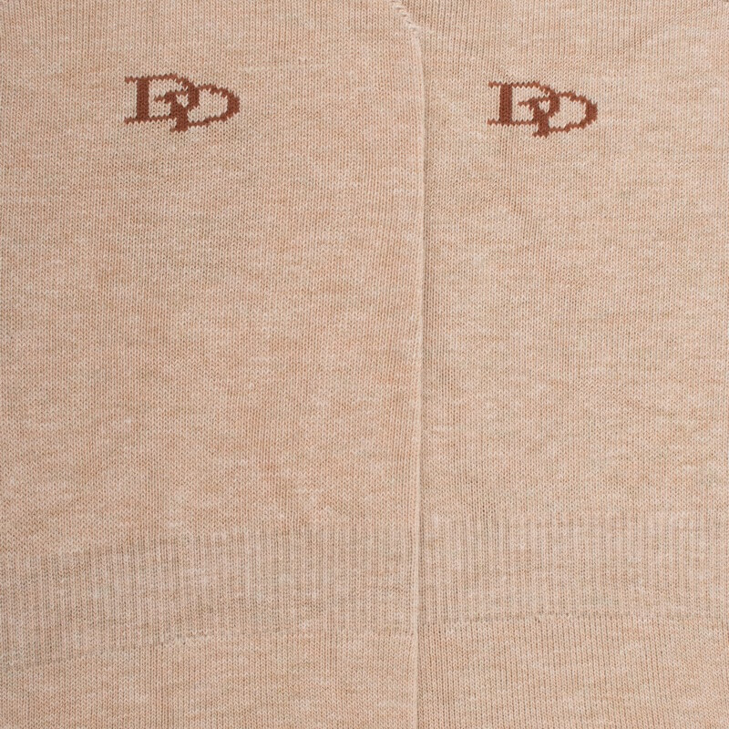Calze da uomo invisibili in cotone egiziano - Beige Sable | Doré Doré