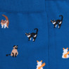 Calzini da uomo in cotone con disegno di gatto - Bleu Cosmos | Zen Cart! Doré Doré