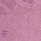 Calze per bambini in cotone ed effetto lurex lucido - Rose | Doré Doré