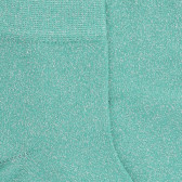 Calze da donna in morbido cotone ed effetto lurex lucido - Vert | Doré Doré