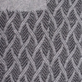 Chaussettes femme en coton et laine à motif entrelacés effet brillant - Gris oxford | Doré Doré
