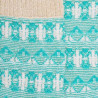 Calze da donna in cotone con motivi tribali - Bleu Aiguemarine | Doré Doré