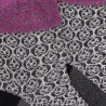 Calze corte da donna in viscosa fantasia disegno arabo - Grigio nebbia | Doré Doré