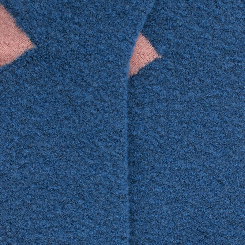 Calze lunghe da donna in lana polare - Blu Zaffiro | Doré Doré