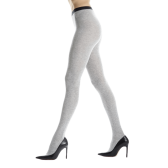 Collant da donna in cotone tinta unita - Grigio roccioso | Doré Doré