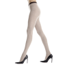 Collant da donna in cotone tinta unita - Beige Sahara