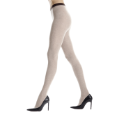 Collant da donna in cotone tinta unita - Beige Sahara | Doré Doré