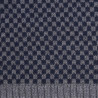 Sciarpa uomo in lana vergine fantasia rettangoli a due colori - Grigio Oxford | Doré Doré