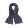Sciarpa uomo in lana vergine fantasia rettangoli a due colori - Grigio Oxford | Doré Doré