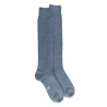 Calze lunghe da uomo in lana e cashmere - Blu ghiacciaio