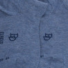 Calze corte da bambino in cotone tinta unita - Blu denim chiaro | Doré Doré