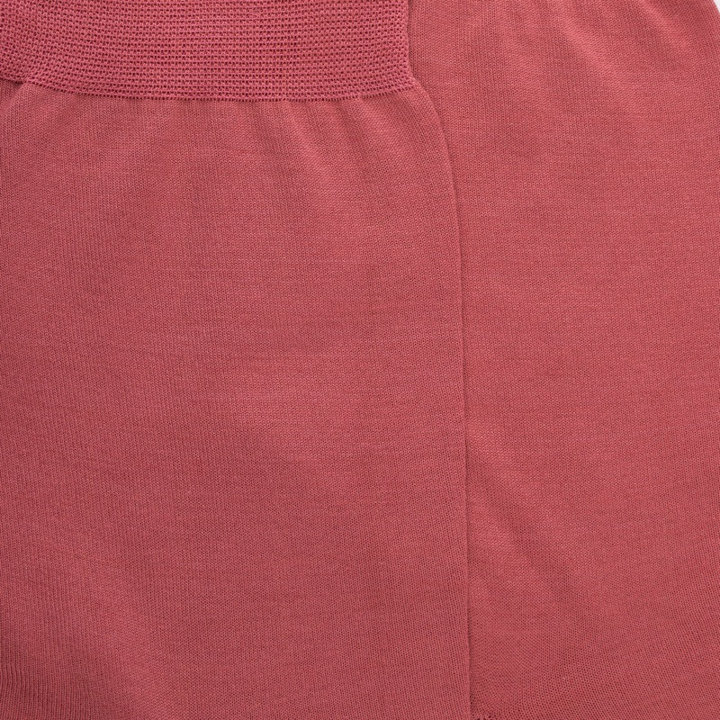 Calze da uomo leggere in 100% filo di Scozia tinta unita - Rosa Jouy | Doré Doré