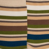 Calze da uomo in filo di Scozia a righe colorate - Lino Beige | Doré Doré
