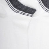 Calze corte da donna in cotone tinta unita con polso in contrasto - Bianco | Doré Doré