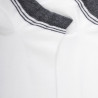 Calze corte da donna in cotone tinta unita con polso in contrasto - Bianco | Doré Doré