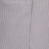 Calze da donna a coste in filo di Scozia tinta unita - Grigio metallo | Doré Doré