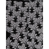 Calze corte da donna in filo di Scozia fantasia fiori a cuore con effetto brillante - Nero | Doré Doré