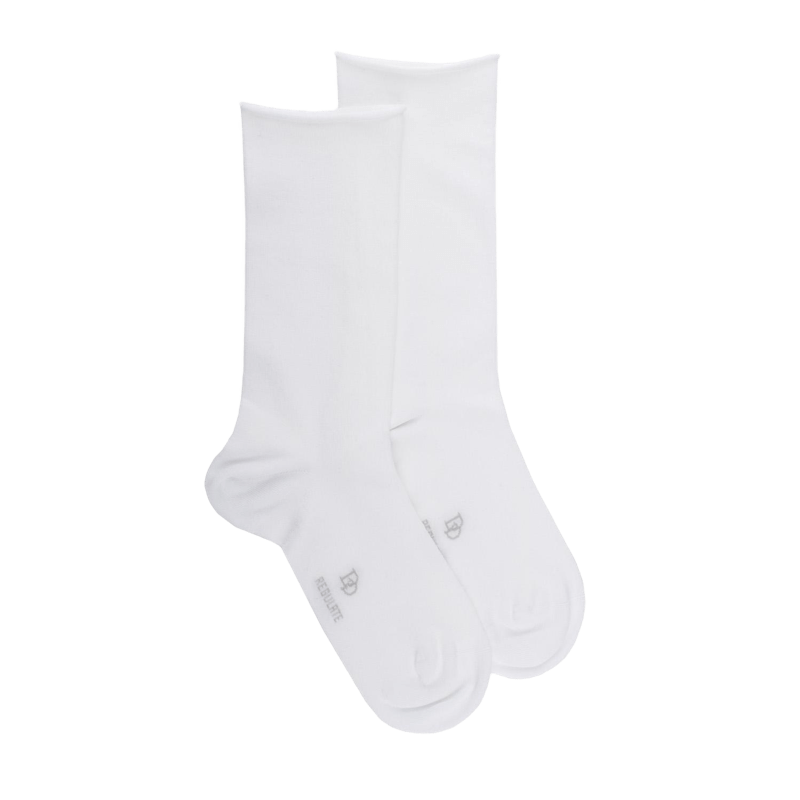 Calze corte da donna in TENCEL™ Lyocell tinta unita - Bianco | Doré Doré