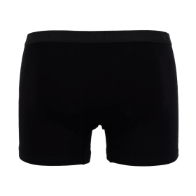 Boxer intimo da uomo in cotone elasticizzato tinta unita con elastico logato - Nero | Doré Doré