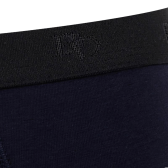 Slip intimo da uomo in cotone elasticizzato tinta unita con elastico logato - Blu marino scuro | Doré Doré