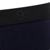 Slip intimo da uomo in cotone elasticizzato tinta unita con elastico logato - Blu marino scuro | Doré Doré