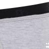 Slip intimo da uomo in cotone elasticizzato tinta unita melange con elastico logato - Grigio roccioso | Doré Doré