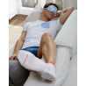 T-shirt da uomo in cotone con taschino a fantasia - Bianco | Doré Doré