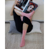 Calze corte da donna leggere in cotone tinta unita - Rosa pralina | Doré Doré