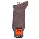 Calzini di lusso marrone lontra in lana merino