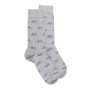 Calzini da bicicletta da uomo in cotone - Rocky Grey & Cosmos Blue