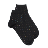 Calzini da donna con micro pois multicolore - Retro bianco Doré Doré