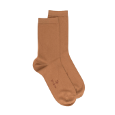 Calze da donna in cotone con bordi morbidi - Camel | Doré Doré
