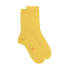 Calzini da donna in cotone con orlo morbido - Giallo